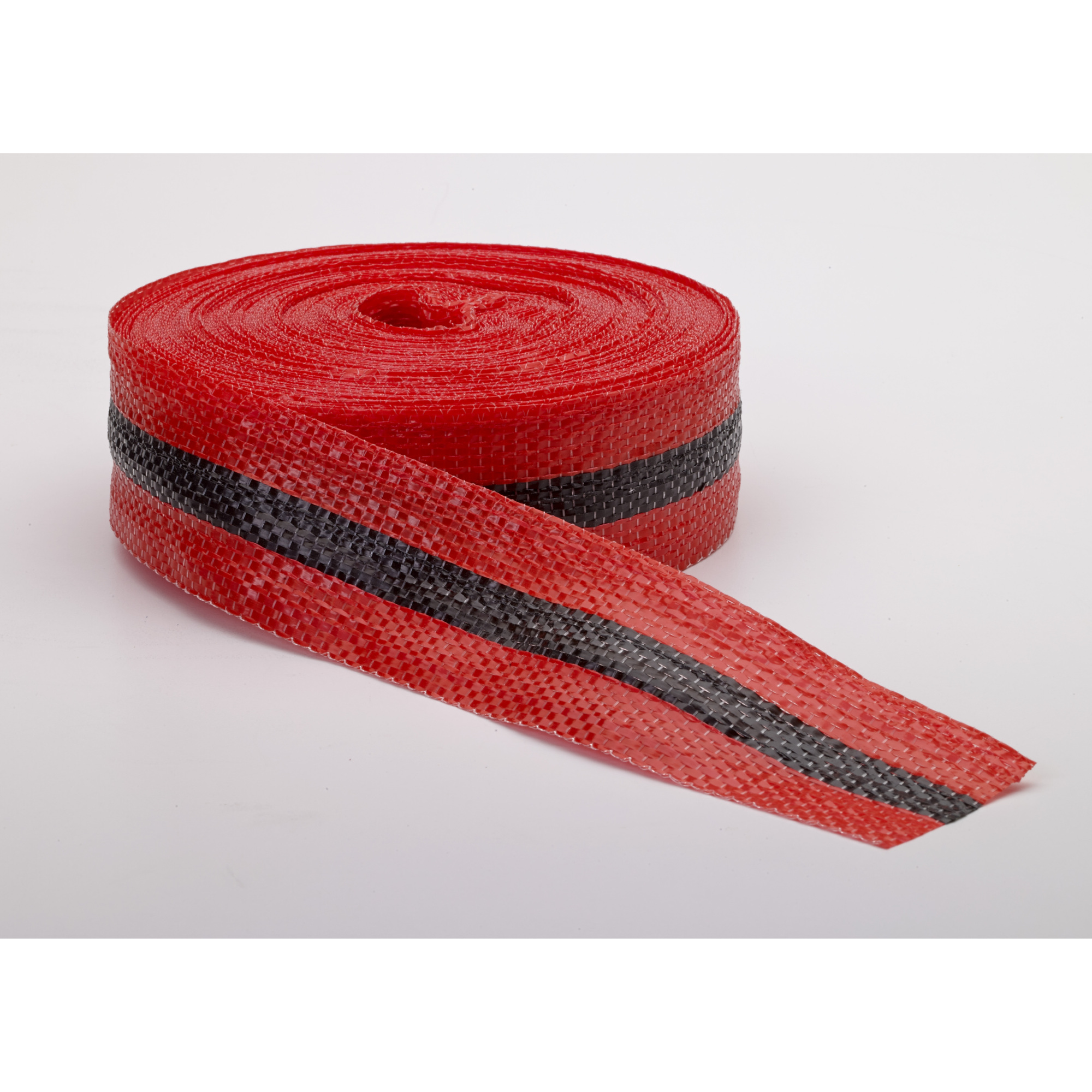 Mutual Industries 17780-79091-2000 2” X 150' Woven Barricade Red/Black 5/Pk